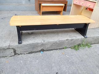 Wooden bench solid wood japan surpluz