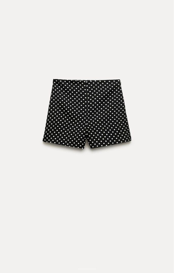 ZARA High waist polka dot shorts, Women's Fashion, Bottoms