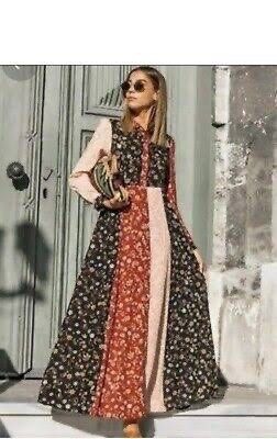 Zara Floral Patchwork Button Maxi Dress (Category: Dresses) located in Subic. Submitted by acfashionista (Listing ID 1302639626, Image 2). Description: Zara Floral Patchwork Button Maxi Dress Xsmall to Small RFS: too Small for me.