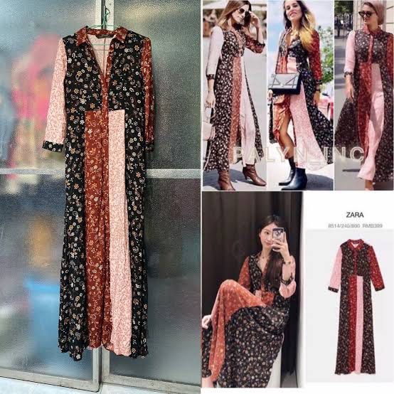 Zara Floral Patchwork Button Maxi Dress (Category: Dresses) located in Subic. Submitted by acfashionista (Listing ID 1302639626, Image 1). Description: Zara Floral Patchwork Button Maxi Dress Xsmall to Small RFS: too Small for me.