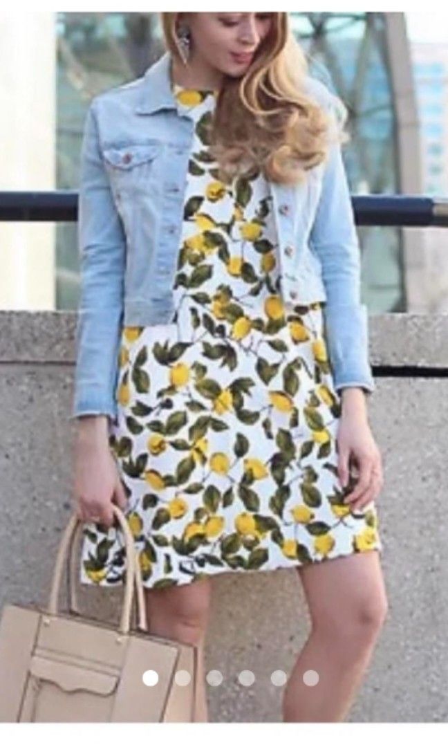 Zara Lemon Print Dress