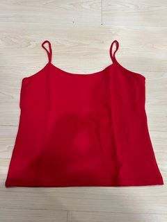 Zara Red Sleeveless Top