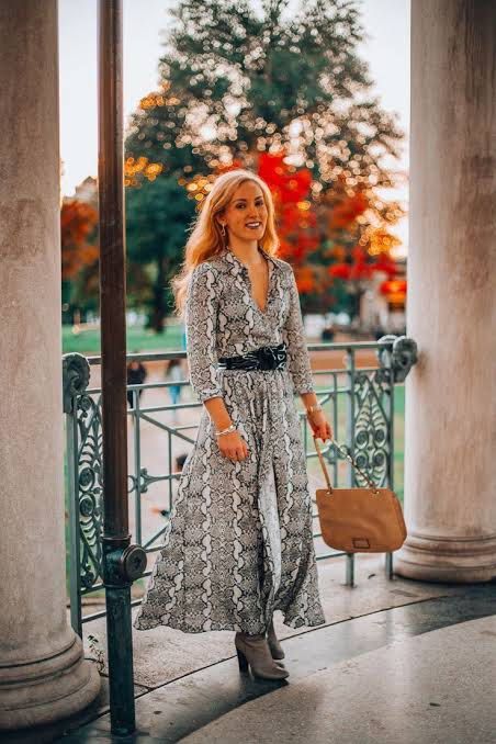 Zara snakeskin maxi dress outlet