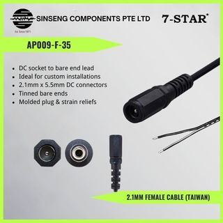 Uxcell 20 Pcs 5.5mm X 2.5mm Male DC Power Jack Terminal Connectors For CCTV Camera : Buy Online At Best Price In KSA - Souq Is Now - Foto 3