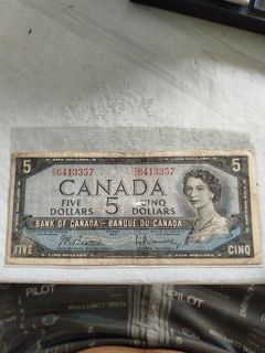 1954 Canada 5 dollars queen elizabeth ii
