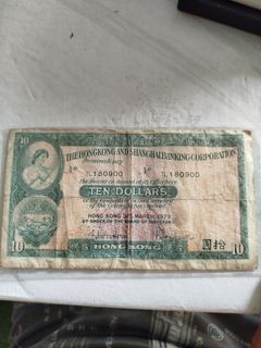1979 Queen Elizabeth II 10 hongkong dollars