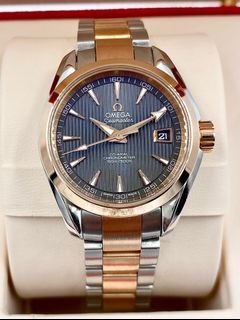 2014 Omega Seamaster Aqua Terra Two Tome 18ct Red (Rose) Gold 30mm Ref. 231.20.30.20.06.001