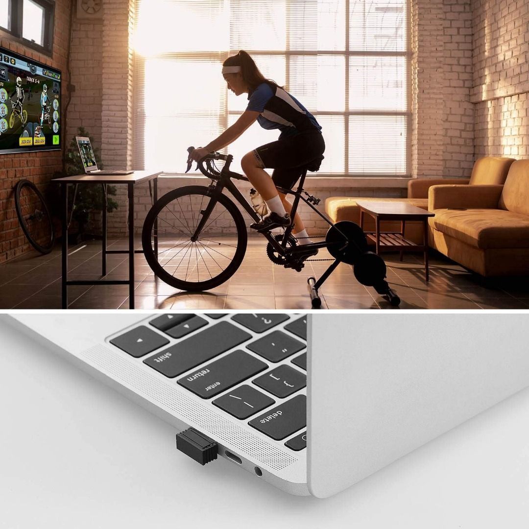 5911 USB ANT Stick ANT Dongle for Indoor Cycling Training Data Transmission Compatible with BKOOL Wahoo TacX Bike Trainer Zwift TrainerRoad Garmin Connect Cycleops Trainer Rouvy TacX Vortex Computers ...
