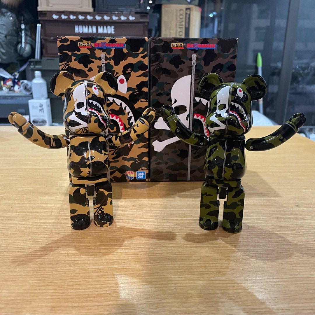 MASTER MIND VS BAPE BE@RBRICK 100% & 400% (GREEN) Bearbrick 