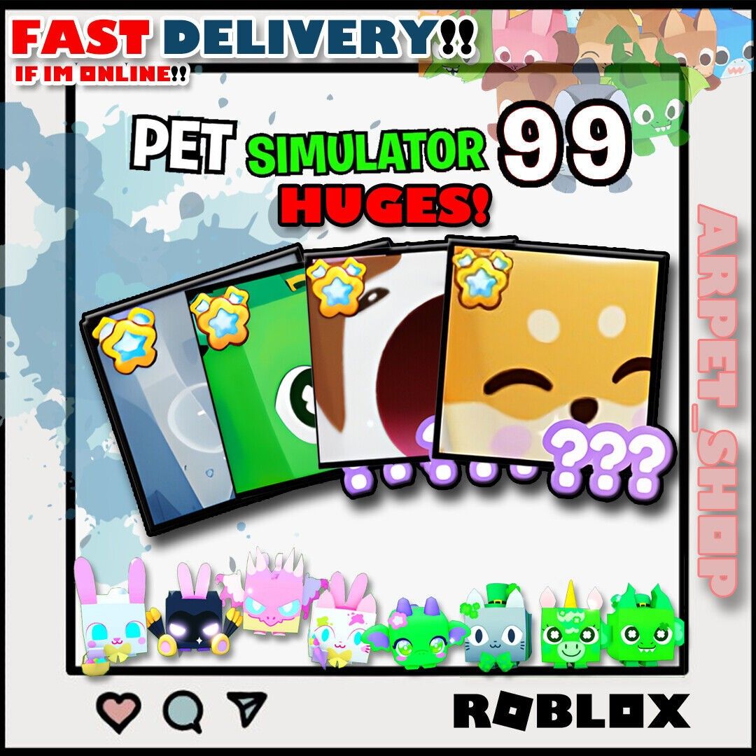 🔥 CHEAPEST 🔥 Roblox Pet Simulator 99 Huges, Video Gaming, Gaming  Accessories, In-Game Products on Carousell