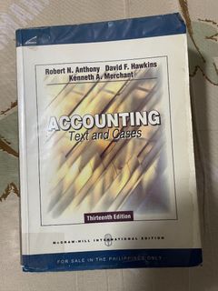 Accounting Text and Cases 13th Edition