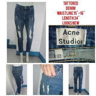 Acne Studios  Stretch Tattered Jeans