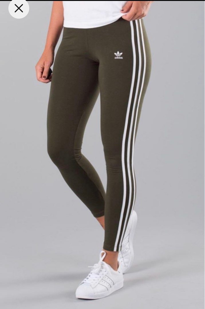 Adidas olive green leggings top