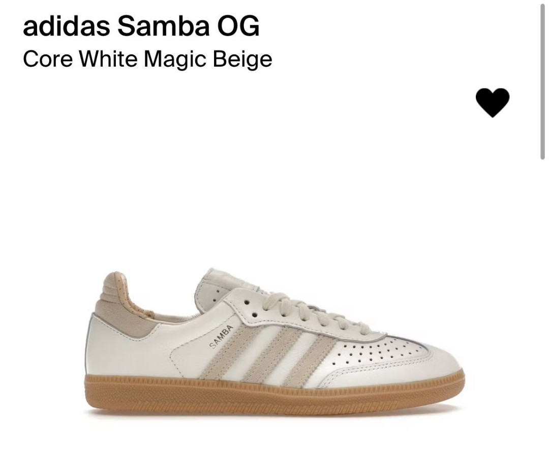 adidas Samba OG Core White Magic Beige (100% new) (230cm/ US W 6 ...