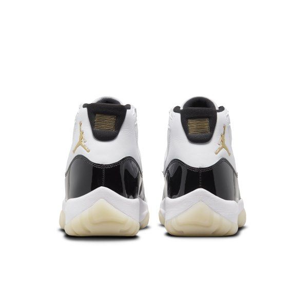 Jordan 11 black gold and white outlet