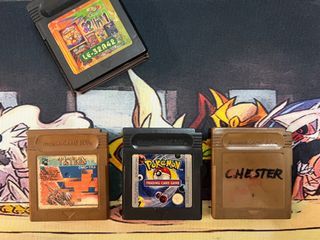 Authentic Gameboy Color Cartridges (Pokemon TCG, Tetris and Mario)