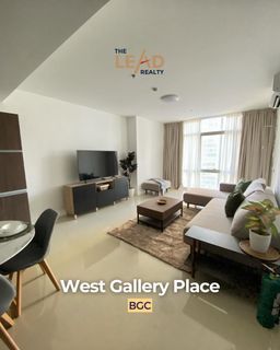 Brand New! Fully Furnished 1 BR Unit For Rent in West Gallery Place, near Verve Residences