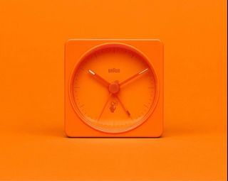 Braun x OFF White travel clock orange