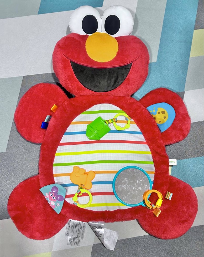 Bright Starts Sesame Street Tummy Time Prop & Play Activity Mat - Elmo ...