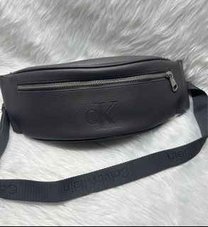 Calvin Klein CK Men’s Beltbag Bodybag Crossbody. Color: Dark Gray
