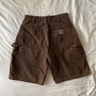 carhartt choco brown carpenter shorts / jorts