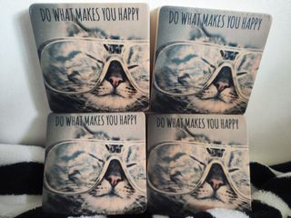 Cat, do what makes you happy coaster