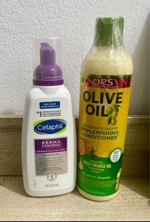 Cetaphil Derma Control Foam Wash + free ORS Olive oil conditioner