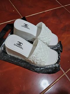 Chanel wedge sandals