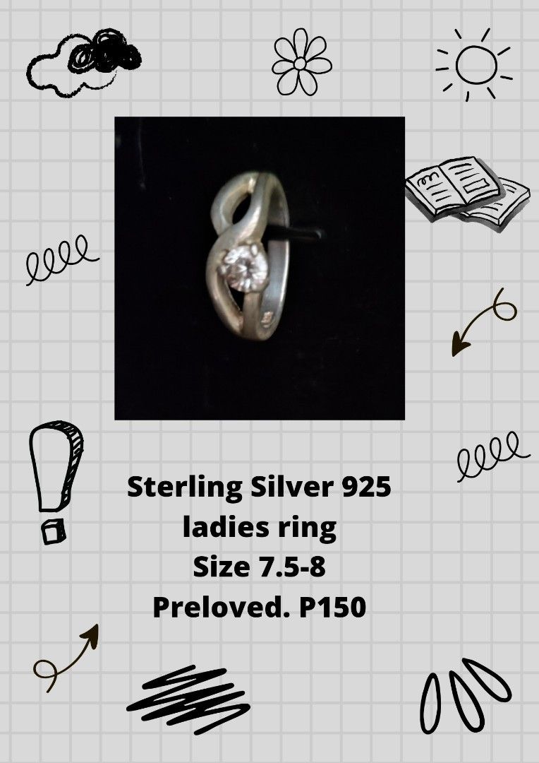 Chunky Sterling Silver 925 Infinity Ring (Category: Rings) located in Calamba. Submitted by ac.ramones1982 (Listing ID 1302829067, Image 1). Description: preloved. kindly manage your expectations..