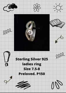 Chunky Sterling Silver 925 Infinity Ring