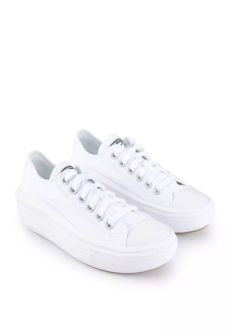 Converse Move (Category: Sneakers) located in Pasay City. Submitted by netuy (Listing ID 1302831059, Image 1). Description: Converse move in white. Rarely used. Dirt due from storage. Can still be cleaned. Size 5 womens. Bought in Korea. .