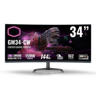 COOLER MASTER GM34-CW2 34” UWQHD CURVED GAMING MONITOR