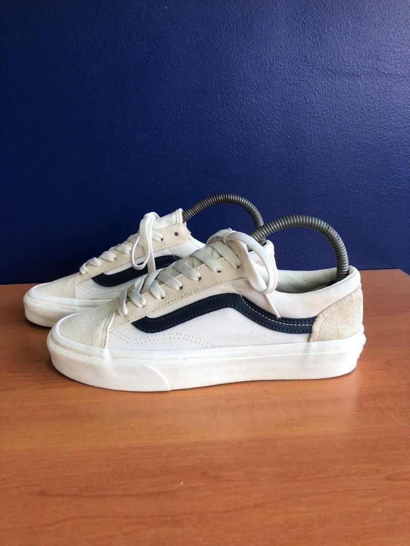 Decluterring My Vans Old skool style 36 Marshmallow Dress Blue Women s Fashion Footwear Sneakers on Carousell