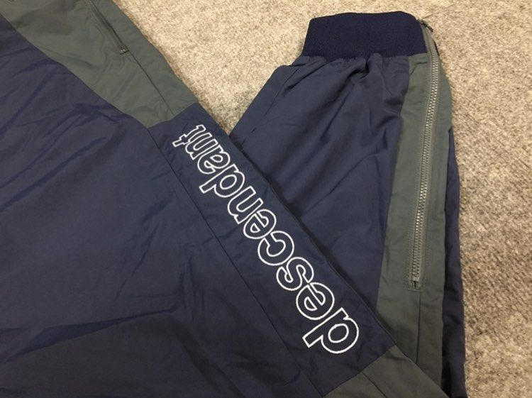 DESCENDANT TERRACE TRAINER LOGO NYLON TRACK PANT WARM UP PANTS 