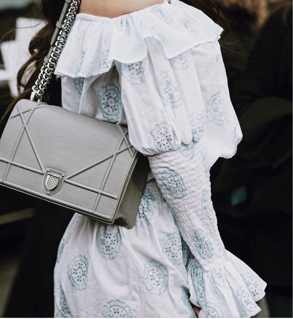 Dior diorama grey deals
