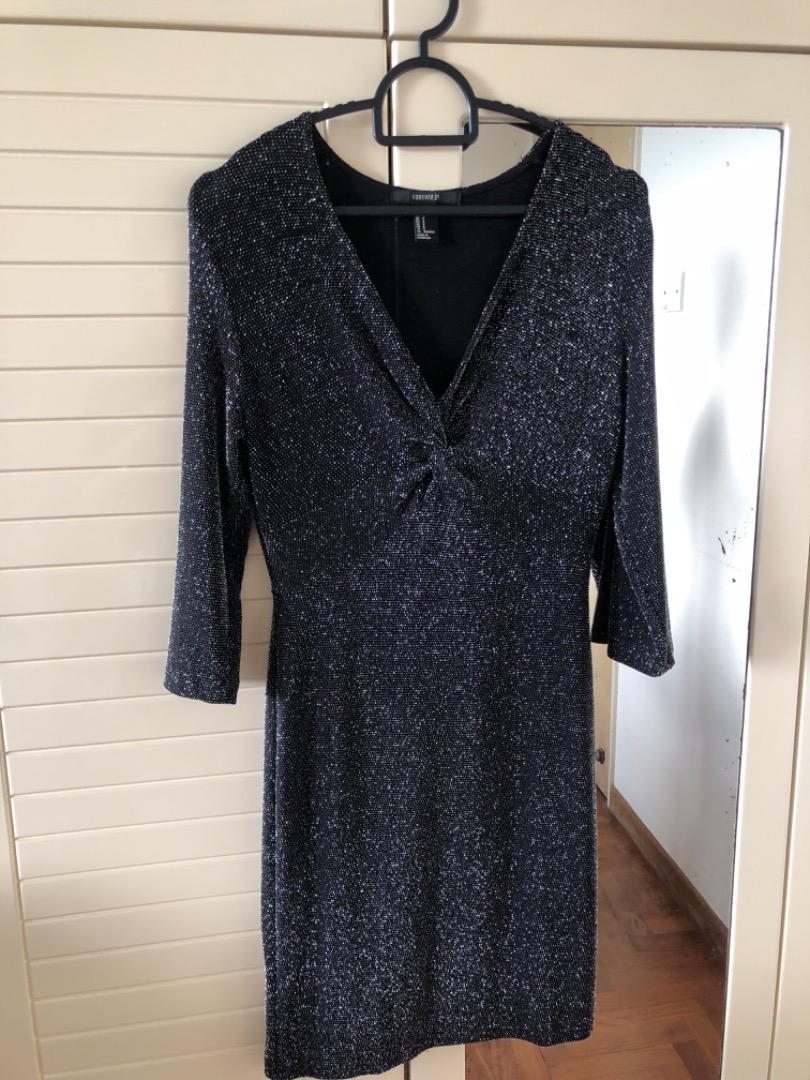 Forever 21 glitter dress top