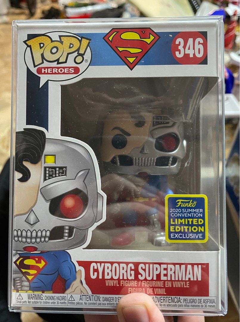 Funko Cyborg Superman 2020 Summer Convention Exclusive (Category: Figurines & Statues) located in Paranaque City. Submitted by a_cosue (Listing ID 1302877019, Image 1). Description: Funko Cyborg Superman - 2020 Summer Convention Exclusive Condition - Mint with Protector RFS - Doubles MOP - GCash, Maya, BPI and BDO Shipping c/o Buyer .