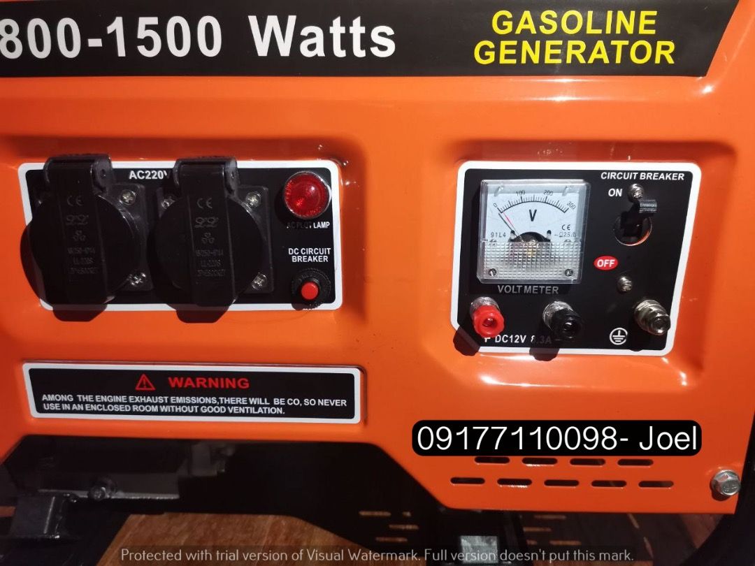 GASOLINE GENERATOR (Category: Construction Tools & Equipment) located in Manila. Submitted by joeyroque09 (Listing ID 1302777565, Image 3). Description: GASOLINE GENERATOR Model: 1000F 1500Fi 4800Fi .