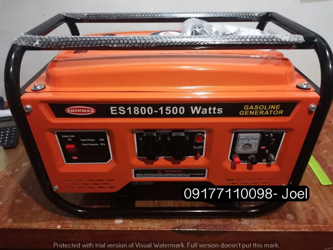 GASOLINE GENERATOR (Category: Construction Tools & Equipment) located in Manila. Submitted by joeyroque09 (Listing ID 1302777565, Image 1). Description: GASOLINE GENERATOR Model: 1000F 1500Fi 4800Fi .