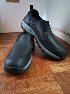 George leather memory foam shoes