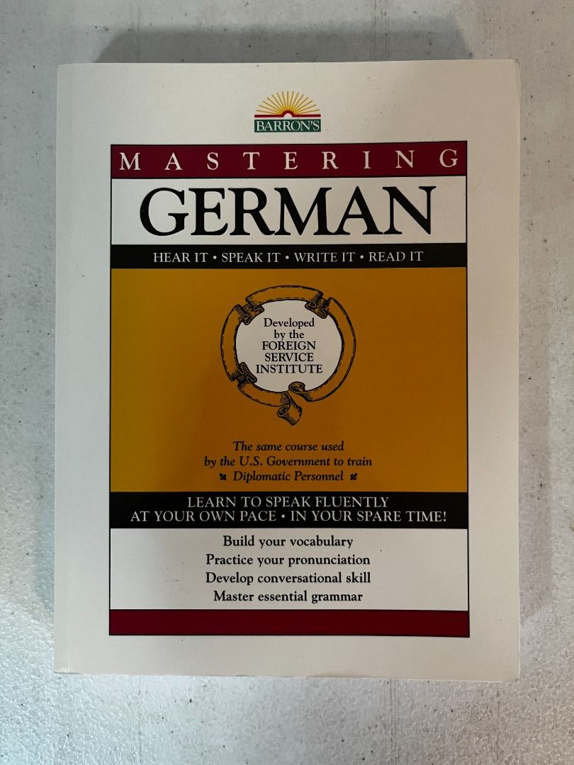 German Language Books (Category: Textbooks) located in Manila. Submitted by drv1997 (Listing ID 1279312944, Image 3). Description: All books are in good condition! Barron's Mastering German Price: 550 Condition: New Anders Gedacht: Text and Context in the German-Speaking World Price: 300 Perfect for intermediate learners! Condition: Used. Some pages have pencil and pen markings. I erased some, but some are still visible. Essential German Vocabula