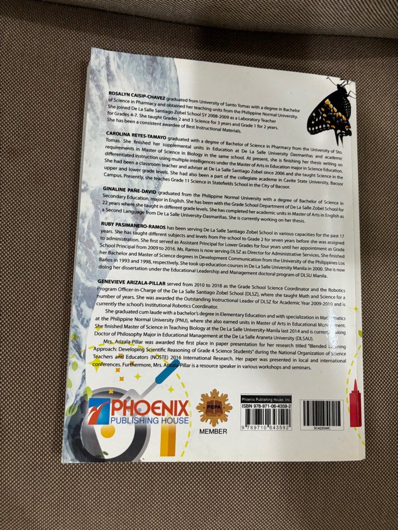 Grade 3 Understanding Life through Science (Category: Textbooks) located in Las Pinas. Submitted by bellagirl28 (Listing ID 1302737344, Image 2). Description: Grade 3 book Understanding Life Through Science By Phoenix Publishing House.