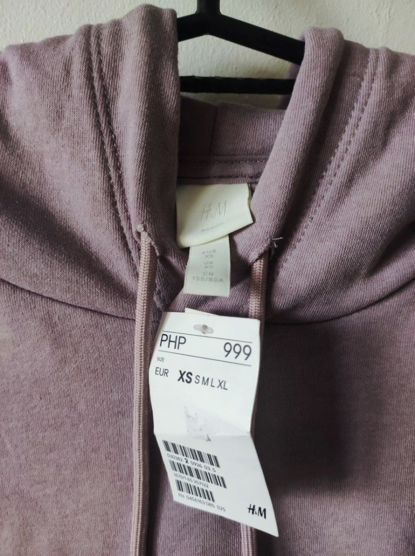 H M LILAC HOODIE Women s Fashion Coats Jackets and Outerwear on Carousell