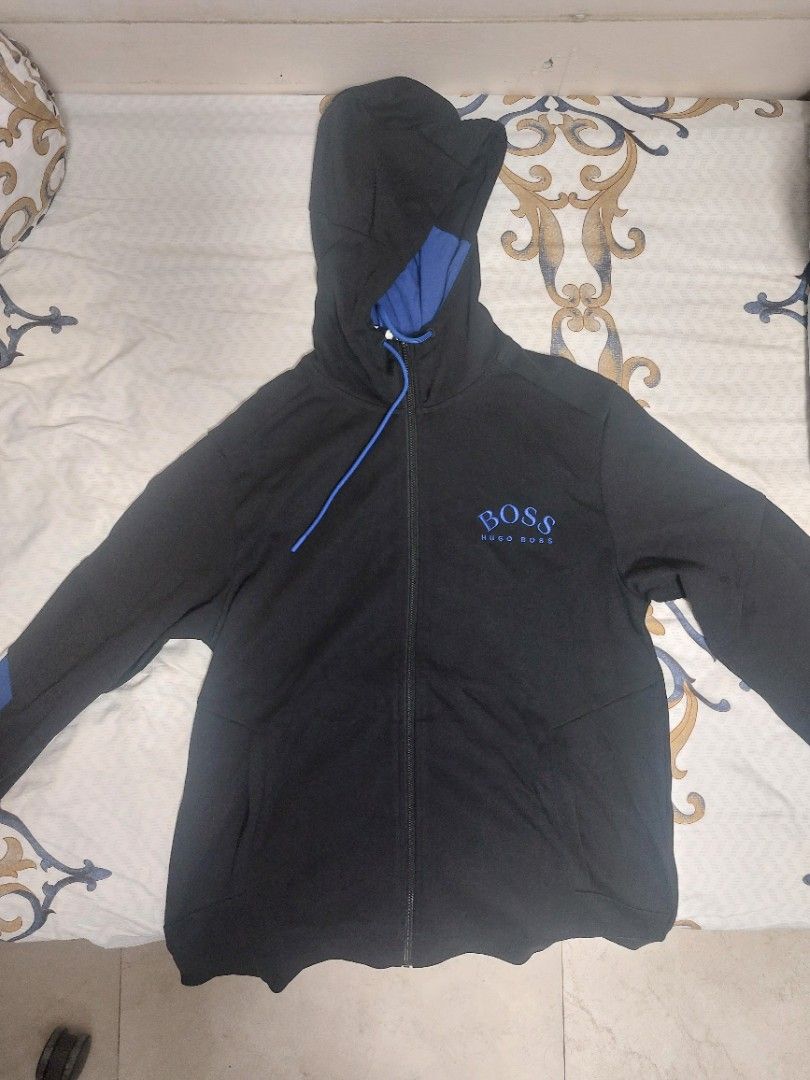 Hugo boss black and blue hoodie best sale