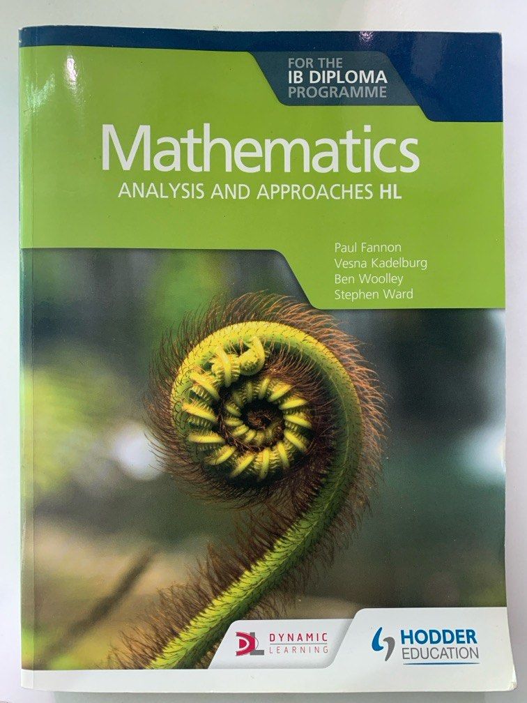 IB Math AAHL Hodder Textbook (with pdf answer), 興趣及遊戲, 書本 & 文具, 教科書 ...