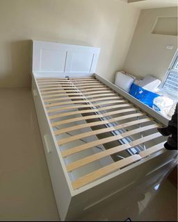 IKEA bed frame with storage (no headboard)