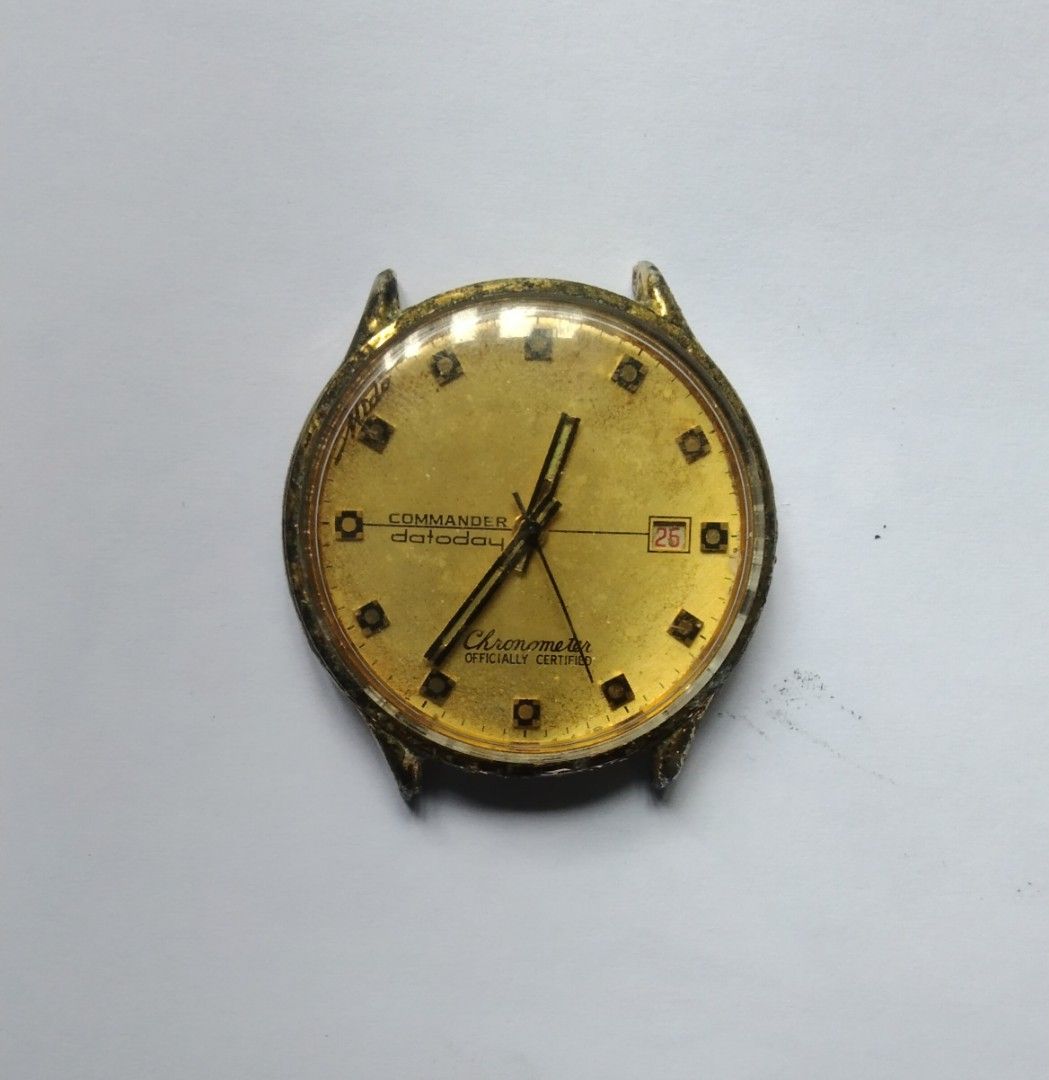 Jam tangan mido commander bahan ori lapis emas