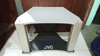 JVC TV rack with glass