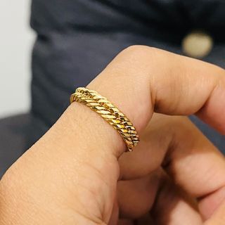 K18 Japan Gold Soft Ring 3.0 grams sz 7.5