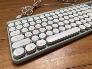 Keyboard plus mouse! | Langtu Wired Keyboard (Turquoise) & HXSJ Wired Mouse